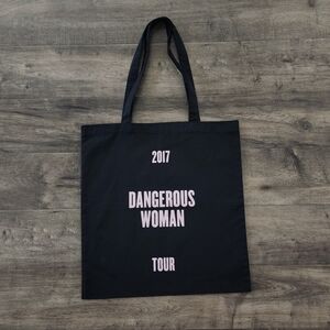 Ariana Grande 2017 DWT Dangerous Woman Tour VIP Black Tote Bag